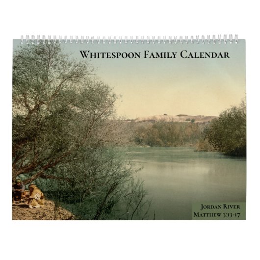 Calendrier Custom Family Christian New Testament Church (Dos)