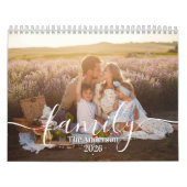 Calendrier Custom Family Photo | Personalized Light Grey (Protection)