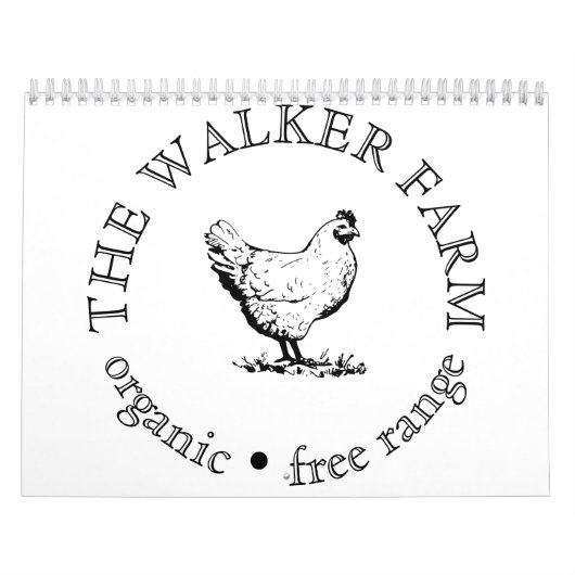 Calendrier Custom Farm Business Promotional Logo  (Protection)