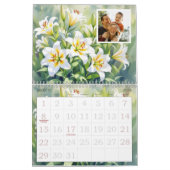 Calendrier Custom Floral Photo Calendar Personalized Flower (Mar 2026)