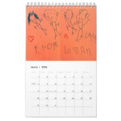 Calendrier Custom Kids' Art Keepsake Christmas Gift (Mar 2026)
