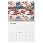 Calendrier Custom Motivational Japanese Kimono Pattern (Mar 2027)