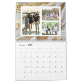 Calendrier Custom Photo Calendar Beautiful Glitter Agate (Jan 2027)