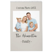 Calendrier Custom Photo Calendar, Rustic Wall Design (Protection)