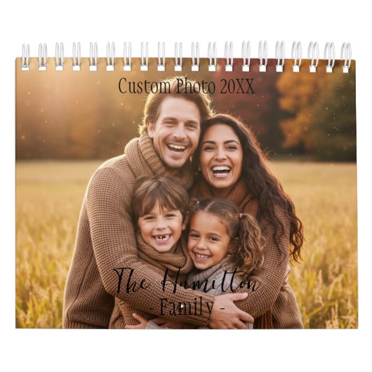 Calendrier Custom Photo Calendar, Rustic Wall Design (Protection)