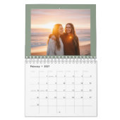 Calendrier Custom Photo Calendar, Rustic Wall Design (Feb 2027)