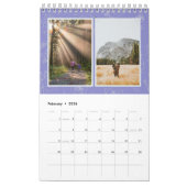 Calendrier Custom photo collage Rose Line Art 2026 (Feb 2026)