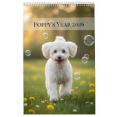 Calendrier Custom Poppy Dog 2026 Calendar (Protection)