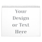 Calendrier Customizable Your Design or Text Here Personalized (Protection)