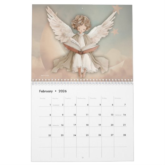 Calendrier Cute Angels (Feb 2026)