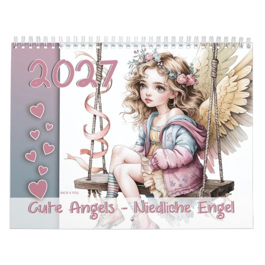 Calendrier Cute Angels – Des anges mignons 2027 (Protection)