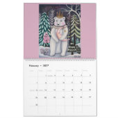 Calendrier Cute Animals 2026 Whimsical Art (Feb 2027)