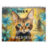 Calendrier Cute Art Magique Chat World (Protection)