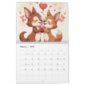Calendrier Cute cartoon animals new year 2026 Calendar (Feb 2026)