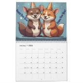 Calendrier Cute cartoon animals new year 2026 Calendar (Jan 2026)