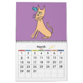 Calendrier Cute Cat (Mar 2026)