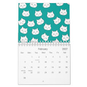 Calendrier Cute Chat Face Motif 2026 (Feb 2027)