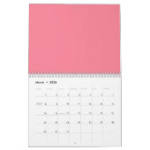 Calendrier Cute Kawaii Motif de la vache fraise (Mar 2026)