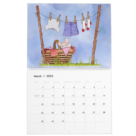 Calendrier Cute Mouse 2023 (Mar 2026)