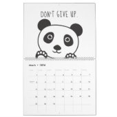 Calendrier Cute Panda Motivation animale Inspiration Enfants (Mar 2026)