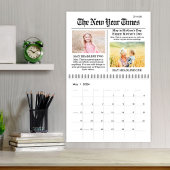 Calendrier Cute Simple Typographie Journal Imprimer Whimsical