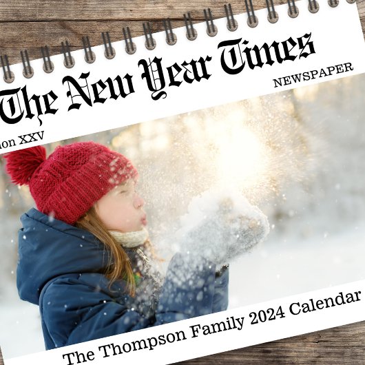 Calendrier Cute Simple Typographie Journal Imprimer Whimsical