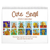 Calendrier Cute Snail Medium 2026 (Protection)