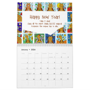 Calendrier Cute Snail Medium 2026