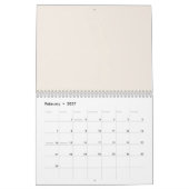 Calendrier Cygne esthétique (Feb 2027)