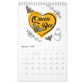 Calendrier d'abeilles (Feb 2027)