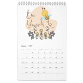 Calendrier d'abeilles (Mar 2027)