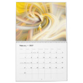 Calendrier d'Abstraits Colorés (Feb 2027)