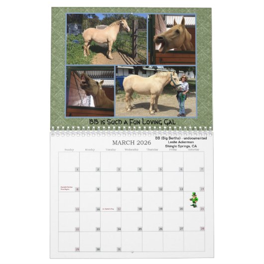 Calendrier d'ACDHA 2018 (Mar 2026)