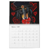 Calendrier Dachshund (Feb 2027)