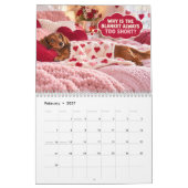 Calendrier Dachshund Drôle Chien Long Problèmes Courts (Feb 2027)