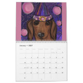 Calendrier Dachshund rouge  (Jan 2027)