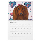 Calendrier Dachshund rouge   (Feb 2027)