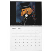 Calendrier Dachshund rouge (Jan 2027)