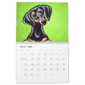 Calendrier Dachshunds Off-Leash Art™ Vol 1 (Mar 2026)