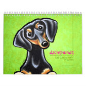 Calendrier Dachshunds Off-Leash Art™ Vol 1 (Protection)