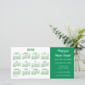 Calendrier d'affaires 2016 par Janz Bonne carte de (Debout devant)