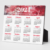Calendrier d'affaires 2024 Plaque Easel (Côté)