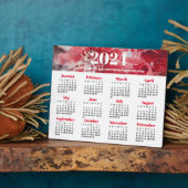 Calendrier d'affaires 2024 Plaque Easel (Côté)