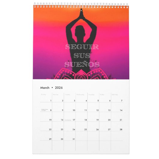 Calendrier d'affirmation positive 2024 (Español) (Mar 2026)
