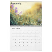 Calendrier d'affirmations positives de pleine cons (Mar 2027)