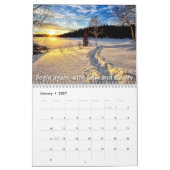 Calendrier d'affirmations positives de pleine cons (Jan 2027)