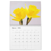 Calendrier Daffodil Fleurs Floral 2020 (Feb 2026)