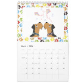 Calendrier d'Airedale Terrier (Mar 2026)
