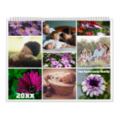 Calendrier Daisy mauve magenta photo grands-parents Calendrie (Protection)