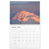 Calendrier d'Alaska de région sauvage (Feb 2027)